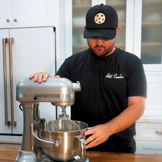 Hot Cookie Staff Trucker- Black/Tan Cookie