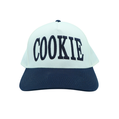 "Cookie" Hat- Navy/White